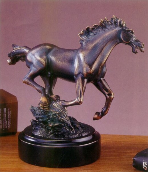 Horse Sculpture Running 8.5" High Statue